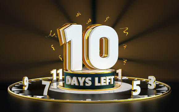 10 Days Left Promotional Background: Leveraging Urgency in Modern Design