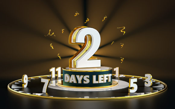 2 Days Left Promotional Background