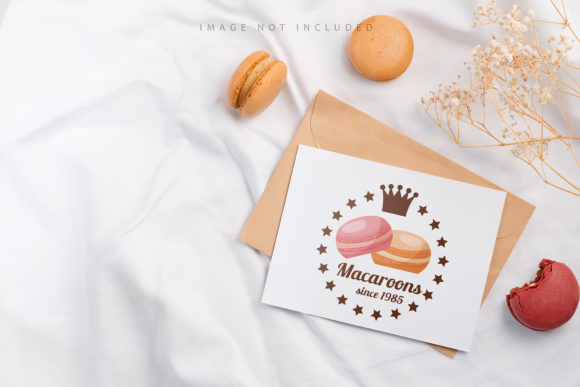 Beige Macaron and Mockup Letter