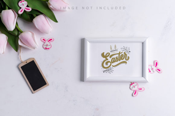 Easter Photo Frame Mockup