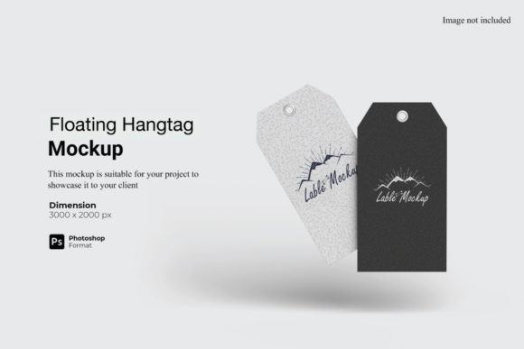 Enhancing Brand Presentation with a Floating Hangtag Mockup