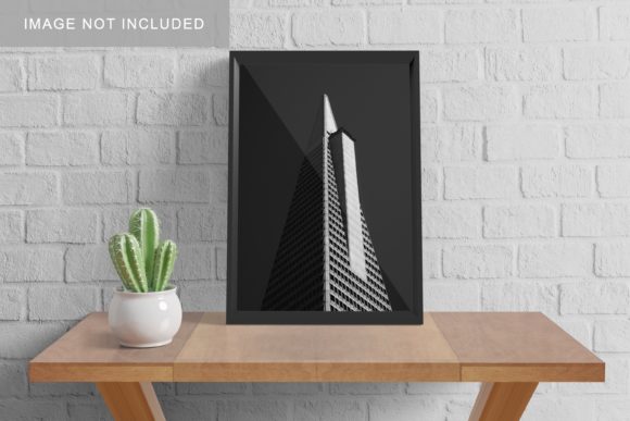Realistic A3 Frame Mockup V4: Professional Design Showcase