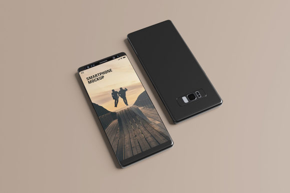 Smartphone Note 8 Mockup
